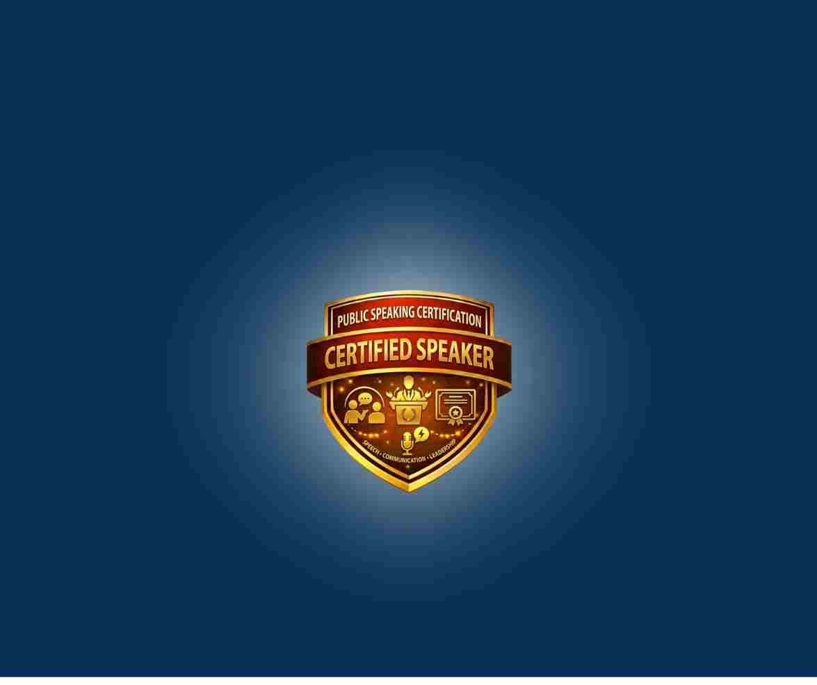 Public Speaking Certification Icon